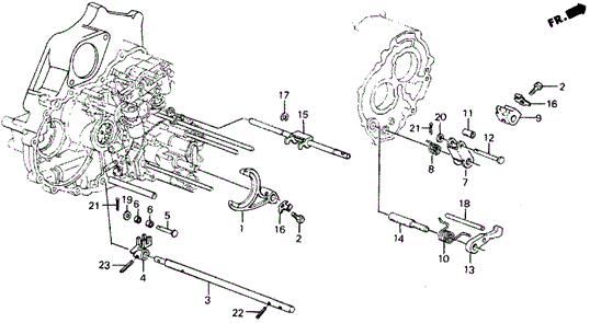 Transmission - Automatic/4AT Control Lever for 1987 Honda CIVIC 5-DOOR #1