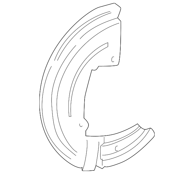 XW4Z-2K005-AA SPLASH SHIELD, LEFT
