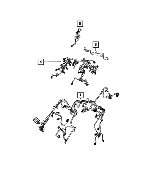 Wiring, Powertrain for 2021 Jeep Grand Cherokee L #0
