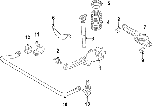 Rear Suspension for 2011 Volvo C70 #1