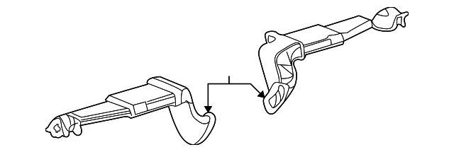 C2S2310 Деталь AIR OUTLET DUCT, RIGHT