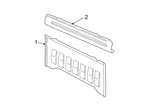 C2500 Pickup BACK PANEL