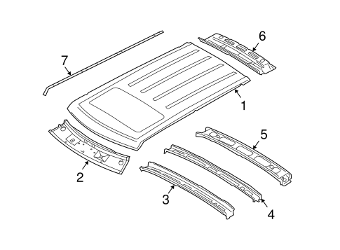 Range Rover EXTERIOR TRIM - ROOF