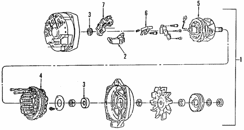 Alternator for 1991 Buick Roadmaster #0