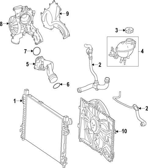 Cooling System for 2015 Mercedes-Benz S 63 AMG® #0