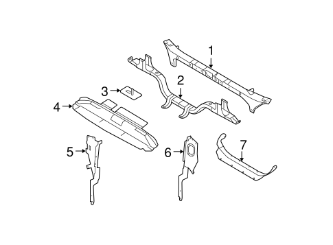 F-350 Super Duty RADIATOR SUPPORT
