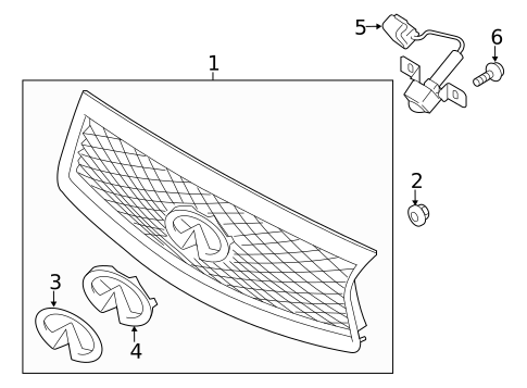 Grille & Components for 2015 Infiniti Q50 #0