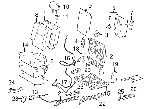 BODY/SECOND ROW SEATS for 2013 Toyota 4Runner #1