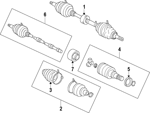 FRONT DRIVE AXLE/AXLE SHAFTS & JOINTS for 2013 Scion xD #1