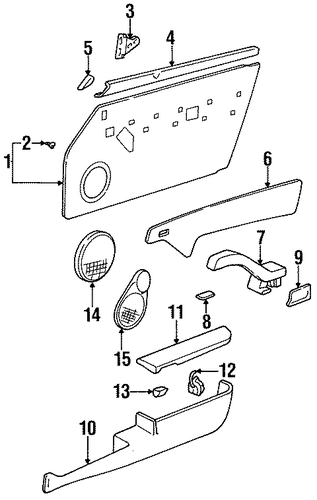 911 INTERIOR TRIM - DOOR