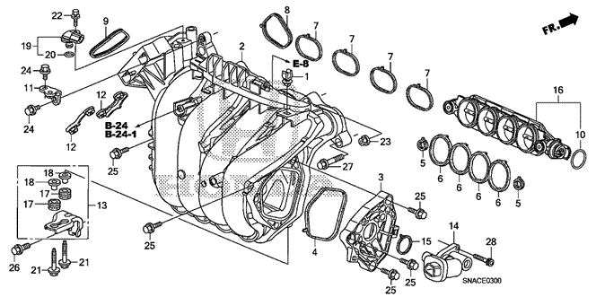 ENGINE/INTAKE MANIFOLD (1.8L) for 2010 Honda CIVIC SEDAN #1