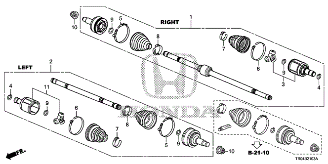 Chassis/Driveshaft (AT) (2) for 2012 Honda CIVIC SEDAN #1