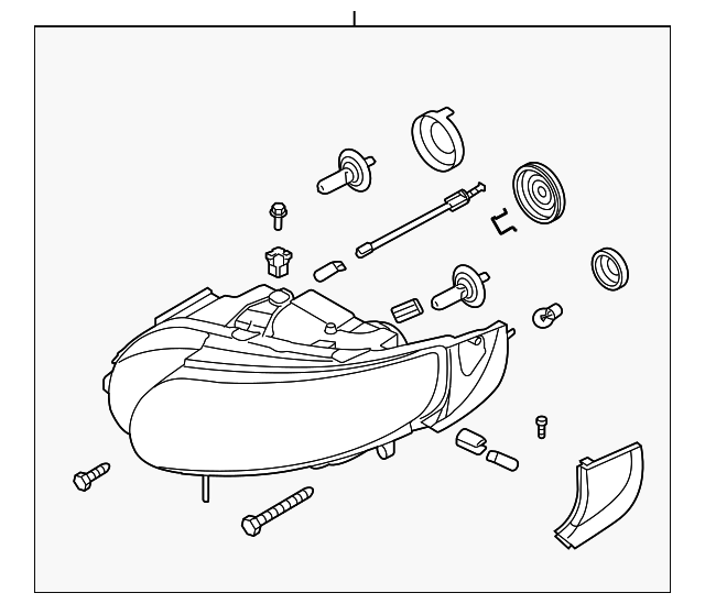 12767098 Деталь HEADLAMP ASSY, LEFT