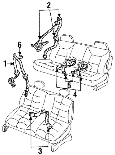 Villager REAR SEAT BELTS