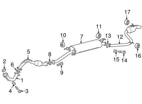 EXHAUST SYSTEM/EXHAUST COMPONENTS for 2014 Toyota RAV4 #1