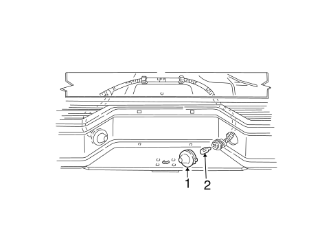 Electrical/License Lamps for 2001 Ford Explorer Sport Trac #1
