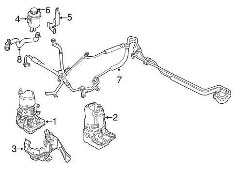 Pump & Hoses for 2016 Volvo S80 #0