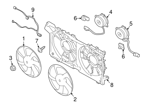 Cooling Fan for 2016 Subaru Legacy #0
