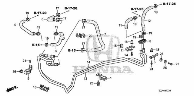 Water Pipe - Water Hose for 2010 Honda Pilot #0