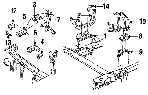 Grand Prix ENGINE & TRANS MOUNTING