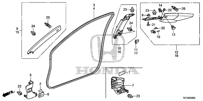 INTERIOR / BUMPER/PILLAR GARNISH for 2012 Honda ACCORD COUPE #1