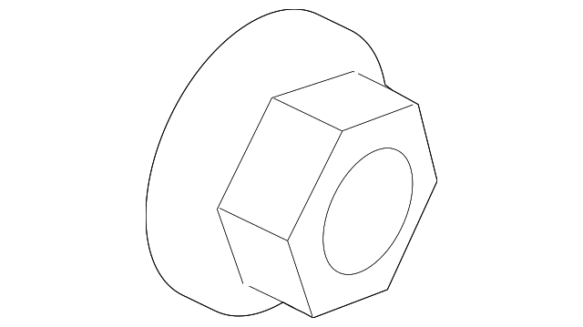 -W709174-S443 Деталь STABILIZER LINK NUT, LEFT