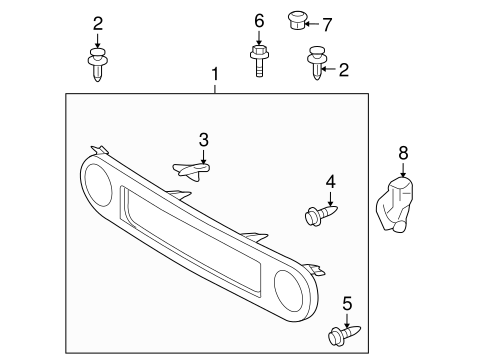 Grille & Components for 2013 Toyota FJ Cruiser #0