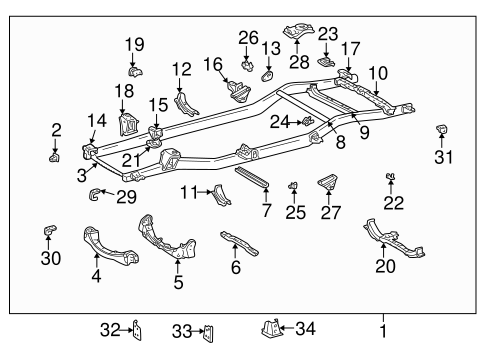 BODY/FRAME & COMPONENTS for 2002 Toyota 4Runner #1