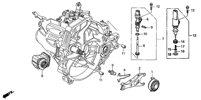 Transmission - Manual/MT Clutch Release for 2003 Honda CIVIC SEDAN #1
