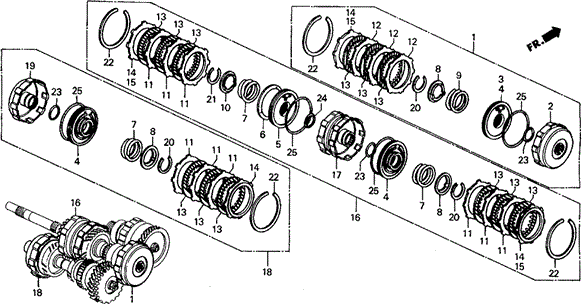 Transmission - Automatic/AT Clutch for 1991 Honda CIVIC 5-DOOR #1