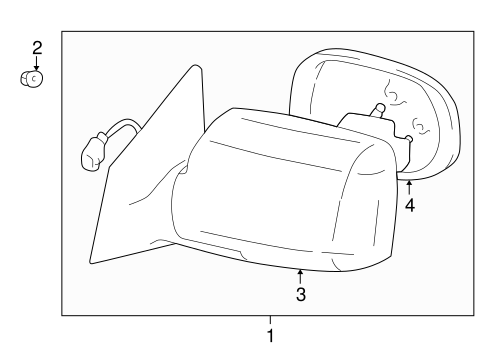 BODY/OUTSIDE MIRRORS for 2003 Toyota Prius #1