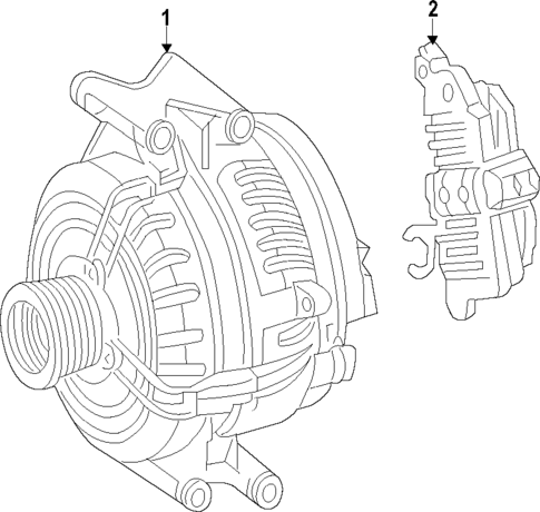 Alternator for 2020 Mercedes-Benz GLE 350 #1
