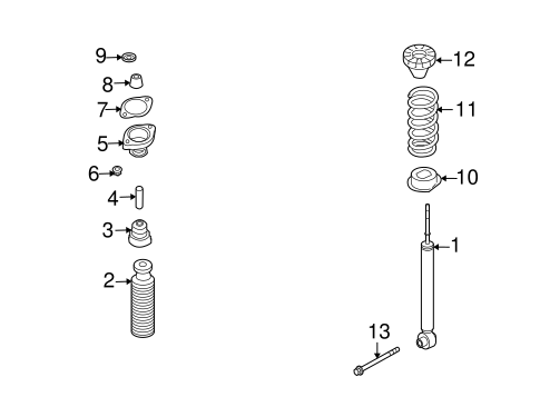 Struts & Components for 2007 Infiniti FX35 #1