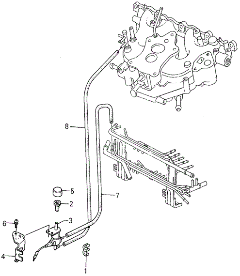 BODY / AIR CONDITIONING/A/C VALVE - TUBING (DENSO) for 1984 Honda ACCORD SEDAN #1