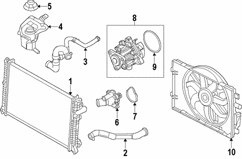 Cooling System/Water Pump for 2011 Ford Fusion #1