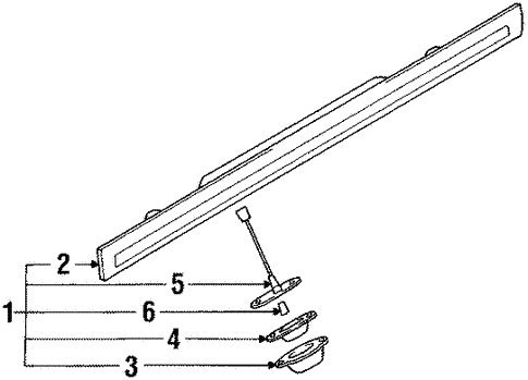 License Lamps for 1992 Subaru Loyale #1