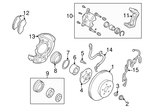 BRAKES/FRONT BRAKES for 1997 Toyota RAV4 #1