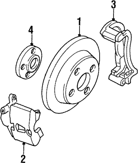 Front Brakes for 1993 Saturn SL2 #0