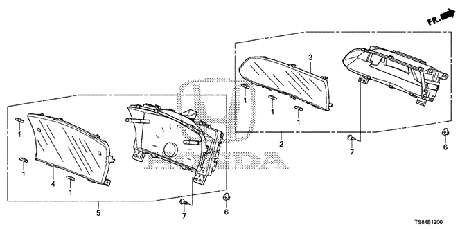 ELECTRICAL / EXHAUST / HEATER / FUEL/METER (NS) for 2013 Honda CIVIC COUPE #1