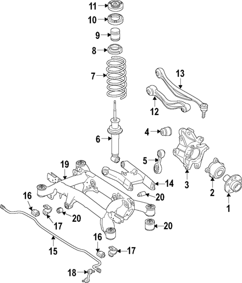 Rear Suspension for 2015 BMW 740Ld xDrive #1