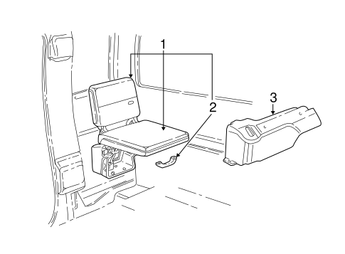 Body/Rear Seat Components for 2008 Ford Ranger #1