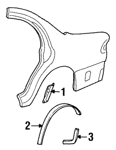 Continental EXTERIOR TRIM - QUARTER PANEL