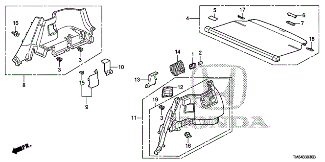 INTERIOR / BUMPER/SIDE LINING for 2013 Honda INSIGHT #1