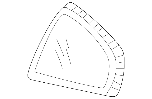 22652818 Деталь QTR GLASS, RIGHT
