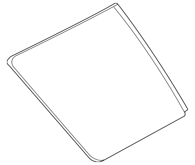 LR040115 Деталь QTR GLASS, RIGHT
