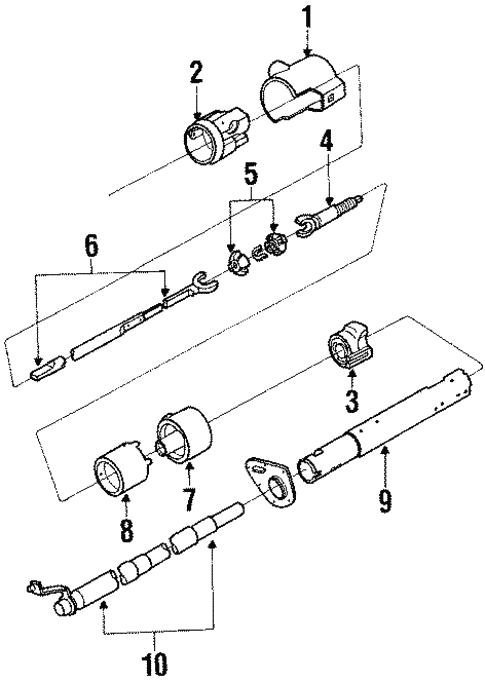 Steering/Steering Column Assembly for 1984 Oldsmobile Delta 88 #2