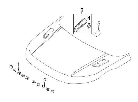 Range Rover Evoque EXTERIOR TRIM - HOOD