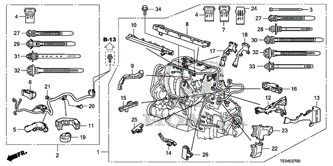 ENGINE/ENGINE WIRE HARNESS (L4) for 2009 Honda ACCORD COUPE #1