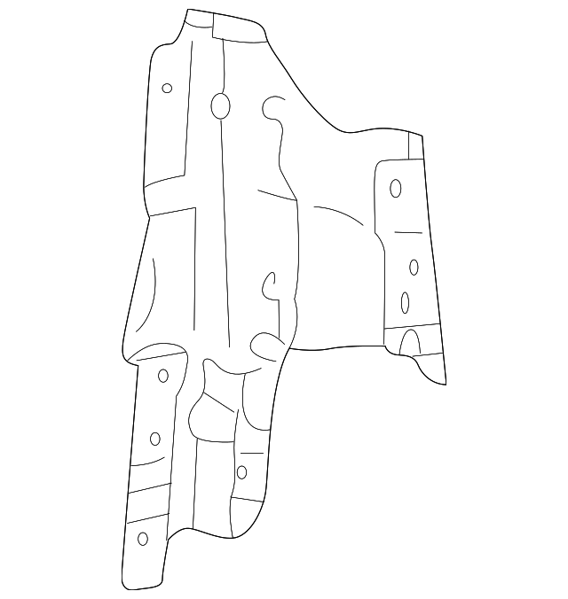 1W6Z76611C35AA Деталь SEAT BELT ASSY BRACKET, LEFT
