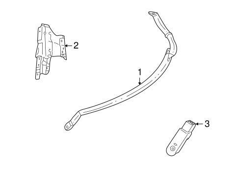 Electrical/Front Seat Belts for 2002 Ford Thunderbird #1